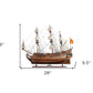 Sailboat Model With Chrome And Brass Fittings