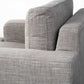 41" Gray and Black Fabric Club Chair