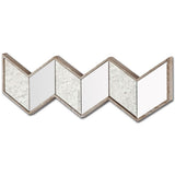 14" Natural Novelty Wood Framed Accent Mirror