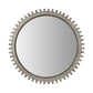 44" Silver Abstract Wood Framed Accent Mirror