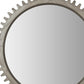44" Silver Abstract Wood Framed Accent Mirror