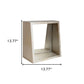 14" Champagne Solid Wood Framed Accent Mirror