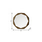 32" Brown Solid Wood Octagon Framed