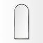 Black Arch Full Length Hanging Metal Mirror