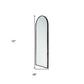 Black Arch Full Length Hanging Metal Mirror