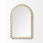 35" Natural Arch Wood Framed Accent Mirror