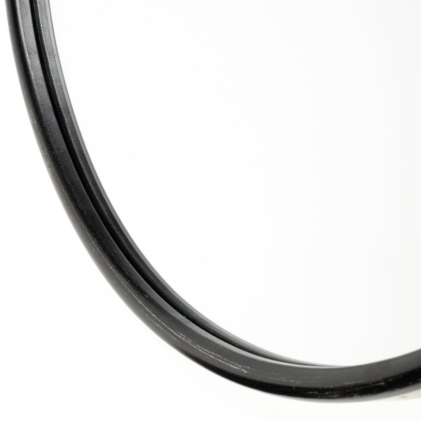 36" Black Oval Metal Framed Accent Mirror