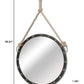 27" Round Metal Frame Wall Mirror