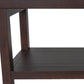 Rectangular Teak Shower Stool Or Bench With Shelf In Brown Finish