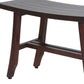 24" Dark Brown Solid Teak Wood Shower Bench