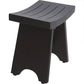 18" Dark Brown Teak Rectangular Shower Bench