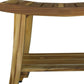 Contemporary Teak Shower Bench With Shelf In Natural Finish