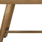 Rectangular Teak Shower Bench With Handles In Natural Finish