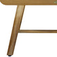 Rectangular Teak Shower Bench With Handles In Natural Finish