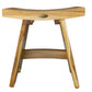 18" Natural Teak Rectangular Shower Bench