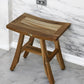 18" Natural Teak Rectangular Shower Bench