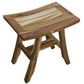 18" Natural Teak Rectangular Shower Bench