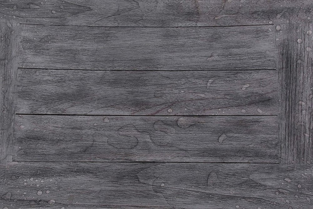 18" Gray Solid Wood Rectangular Shower Bench With Shelf