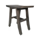 18" Antiqued Gray Teak Rectangular Shower Bench