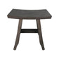 18" Antiqued Gray Teak Rectangular Shower Bench