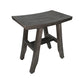 18" Antiqued Gray Teak Rectangular Shower Bench