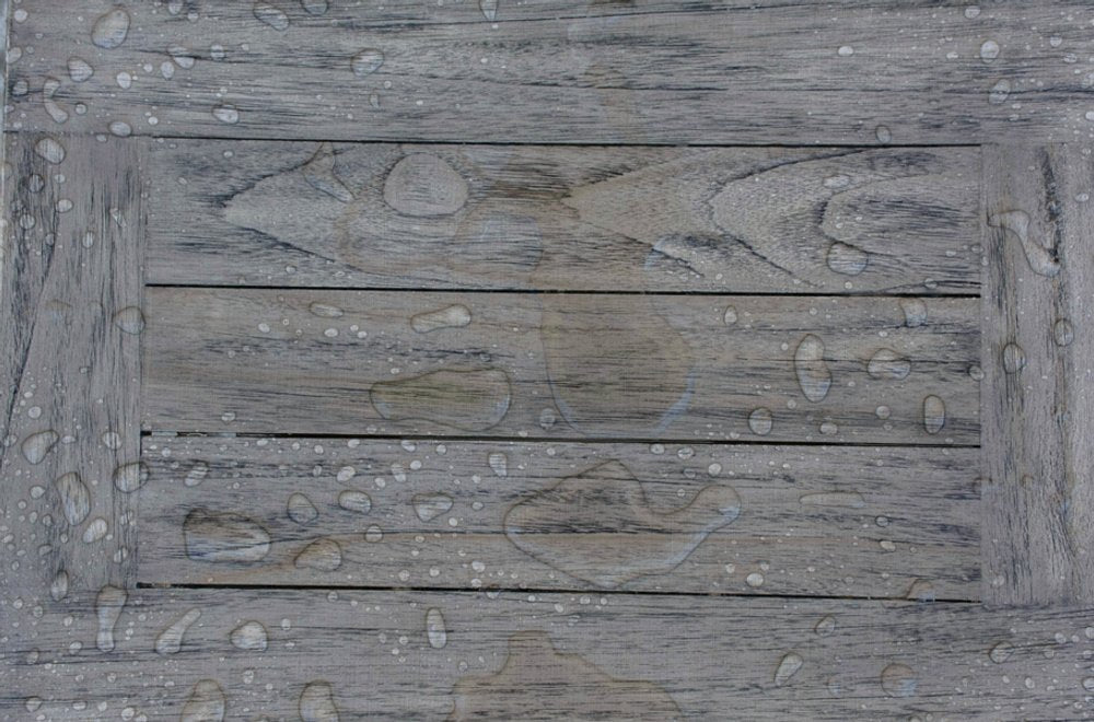 18" Antiqued Gray Teak Rectangular Shower Bench