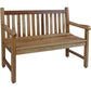 26" Natural Teak Solid Wood Garden Bench