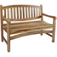 26" Natural Teak Solid Wood Garden Bench