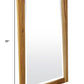 35" Brown Wood Accent Mirror