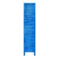 67" Light Blue Folding Three Panel Screen Room Divider