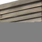 67" Gray Folding Three Panel Screen Room Divider