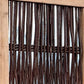 71" Brown Solid Wood Folding Three Panel Screen Room Divider