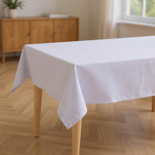 55" X 104" Gray Polyester Tablecloth