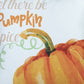 Set Of Four 18" Orange And White Pumpkin Spice Throw Pillow Covers