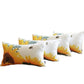 Set Of 4 20" Sunflower Bee Lumbar Pillow Cover In Multicolor