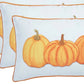 Set Of Four 20" Orange Pumpkin Trio Lumbar Throw Pillow Covers