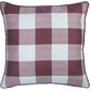 Set of Two 18" X 18" Purple and White Polyester Pillow Cover
