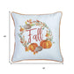 Set Of 2 18" Fall Thanksgiving Pumpkin Throw Pillow Cover