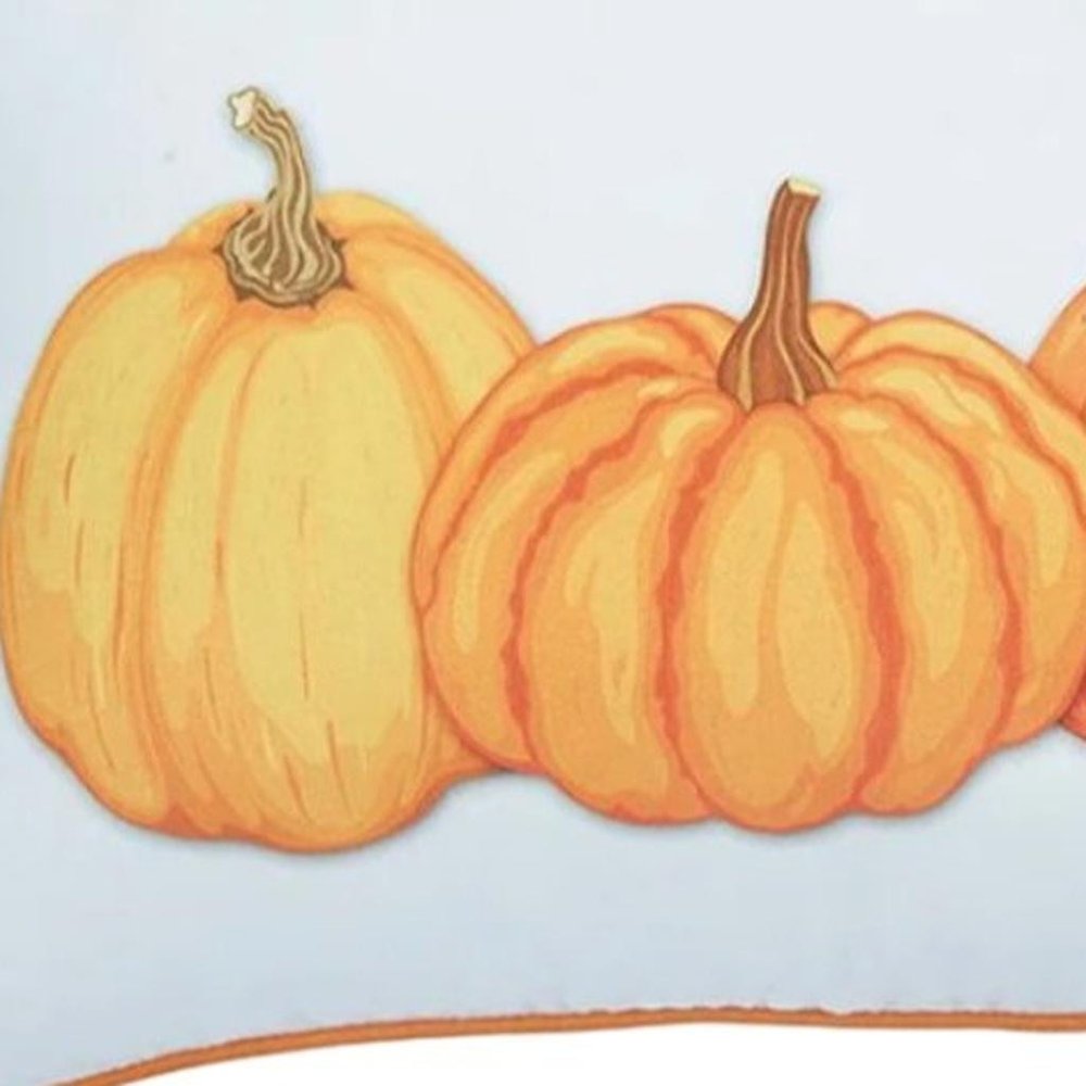 Set of Two 12" X 20" Yellow And White Fabric Lumbar Throw Pillow Covers