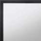 35" Black Square Wood Framed Mounted Dresser Mirror