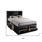 Black Wood Full With Ten Drawers Bed Frame