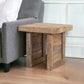 20" Brown Solid Wood Square End Table