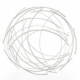 26" X 26" Silver Metal Circle