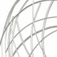 26" X 26" Silver Metal Circle