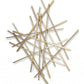 Gold Metal Abstract Linear Strips Wall Art Decor