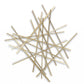 Gold Metal Abstract Linear Strips Wall Art Decor