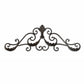 11" X 32" Brown Metal Rustic Scroll Hanging Dimensional Sculpture