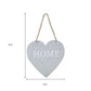 Home Gray Galvanized Cut Out Metal Wall Decor