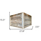 28" Natural Weathered Gray Plank Christmas Tree Collar