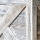 23" Natural Weathered Gray Whitewash Christmas Tree Collar